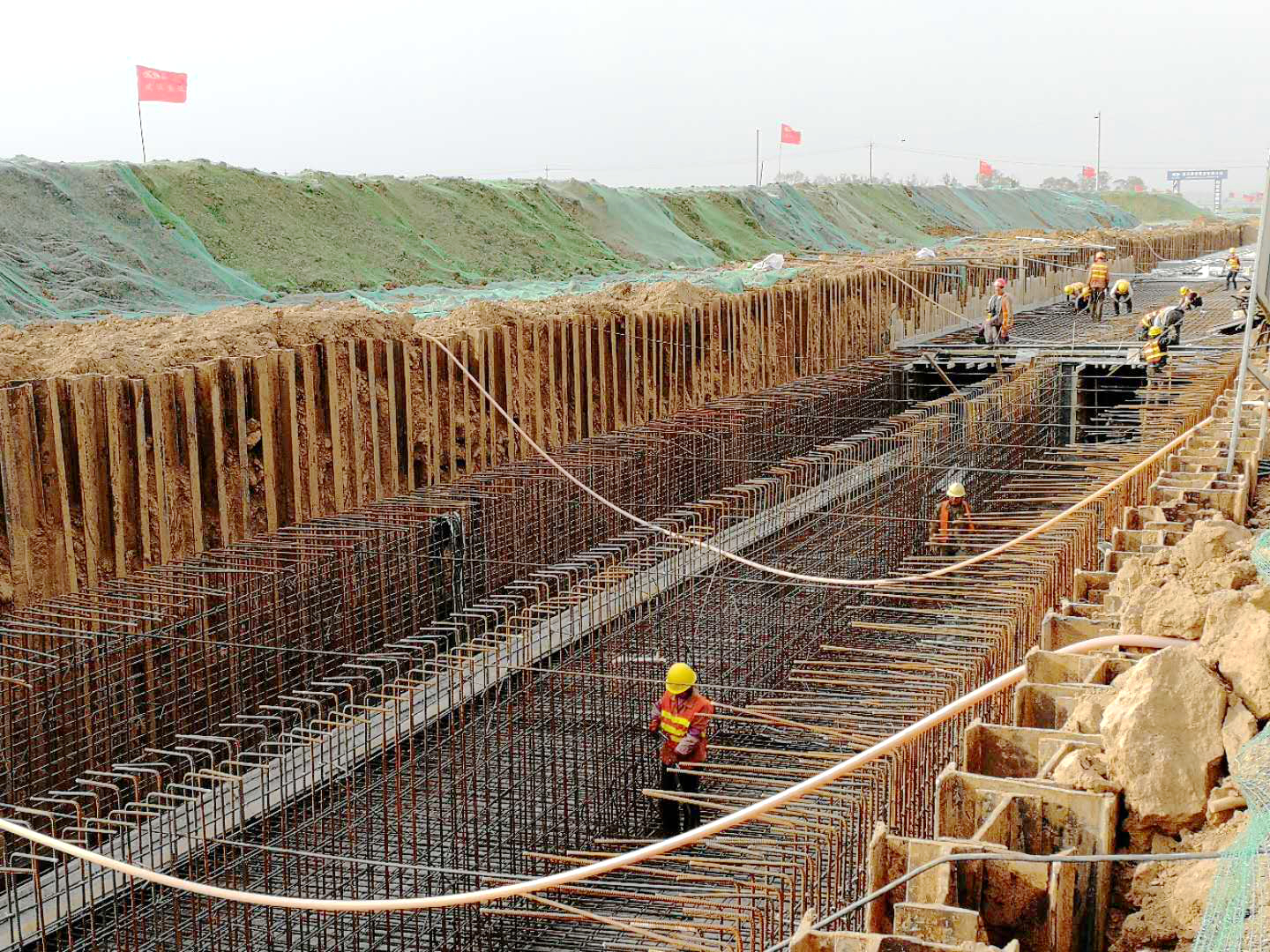 山西综改示范区潇河产业园区:道路建设春潮滚滚 工程建设